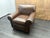 Rh Original Lancaster Leather Recliner Italian Brompton Leather | Cocoa | Down-Feather Fill For Sale - Image 16 of 18