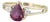 1.35ctw Pear Ruby Diamond Ring 14k Yellow Gold Size 6.5 For Sale