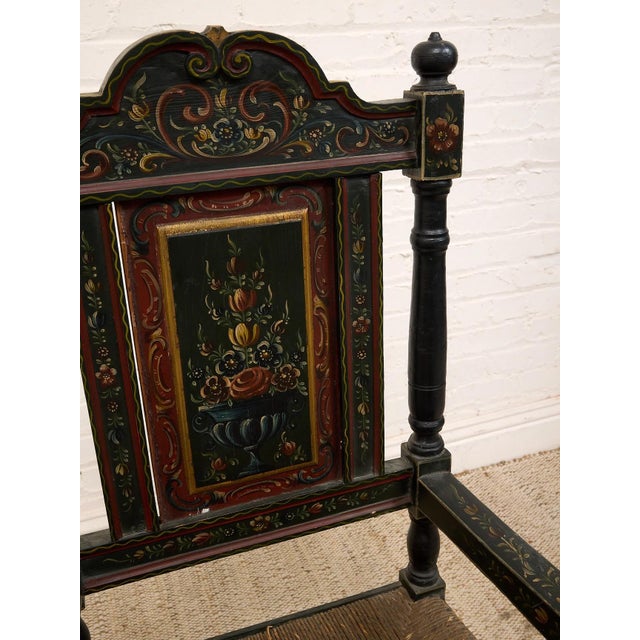 Wood 19th Century Antique American Hand-Painted Chair For Sale - Image 7 of 12