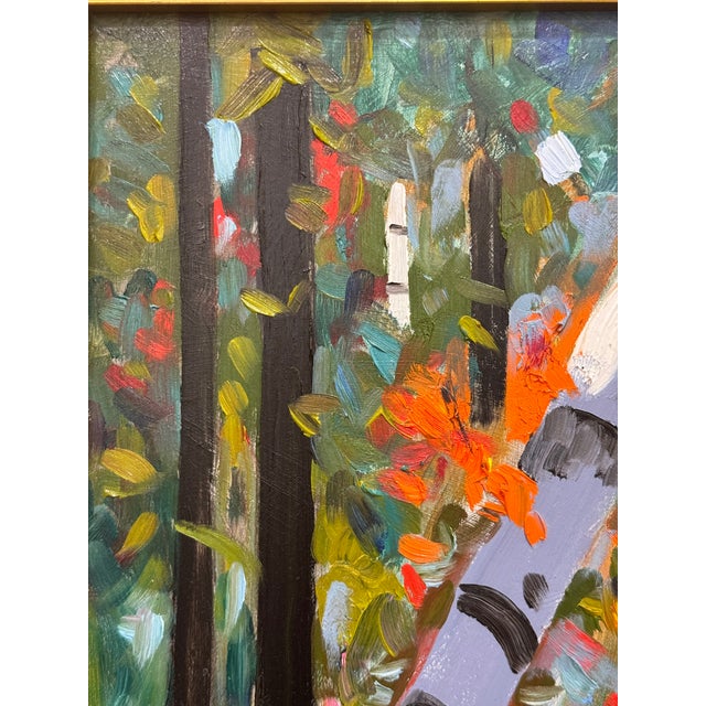 Autumn River Post Impressionist Oil Painting For Sale In Chicago - Image 6 of 8
