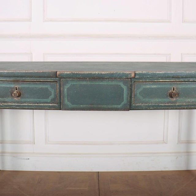 English Bowfronted Console Table For Sale - Image 4 of 12