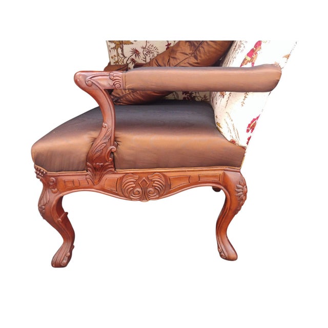 Timeless Elegance: Pair of Rare Vintage Lillian August Statement Armchairs For Sale In Raleigh - Image 6 of 12