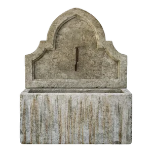 Antique Reclaimed Old Limestone Wall Fountain