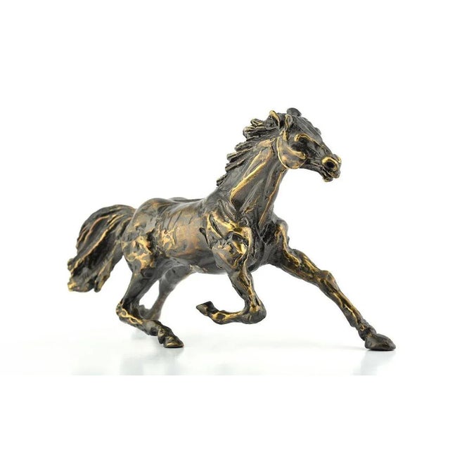 Running Horse - Bronze Sculpture by C. Mongini - 1970s 1970s For Sale - Image 4 of 4