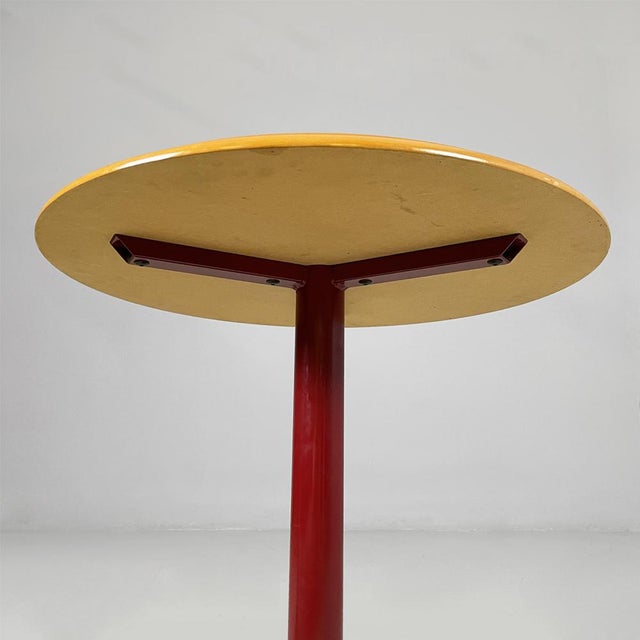 Italian Modern Round Wooden Coffee Table, 1980s For Sale - Image 10 of 15