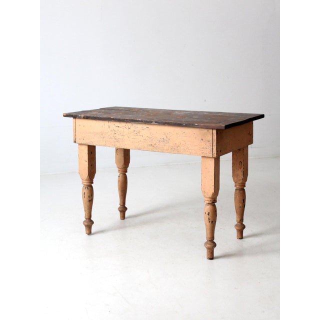 Antique Primitive Work Table For Sale - Image 10 of 12