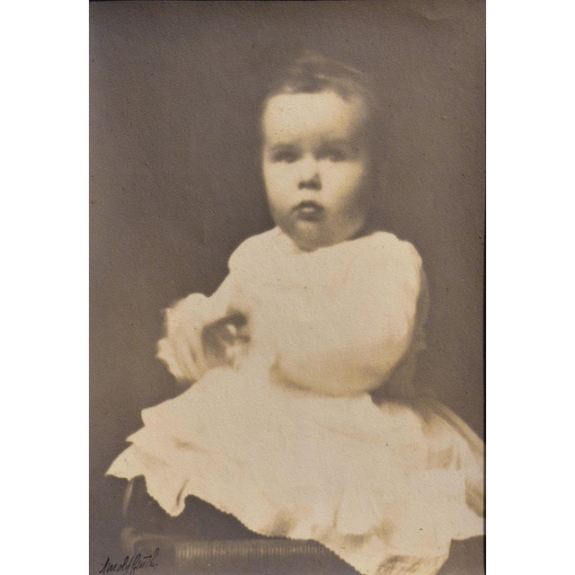 Late 19th century portrait of a young boy by Arnold Genthe (German/American, 19th-20th C), 1898. Signed "Arnold Genthe"...