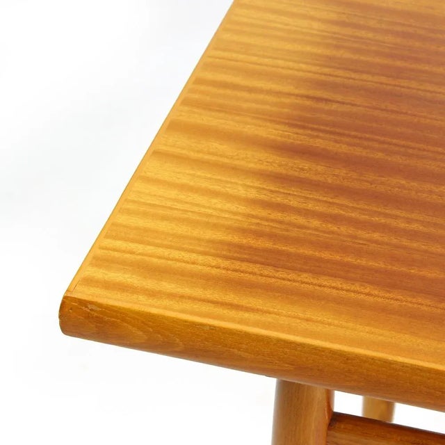 Wood Long Mahogany and Teak Coffee Table, 1970s For Sale - Image 7 of 12