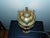 Vintage Moroccan Middle Eastern Turkish Jeweled Brass Table Lamp Marble Base For Sale - Image 9 of 16