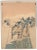 Matted 1927 Asian Japanese Kimono Fashion Design Woodblock For Sale