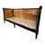 Vintage Black High-Gloss Lacquer Double-Caned Daybed With Custom Tiger Upholstery For Sale - Image 12 of 16