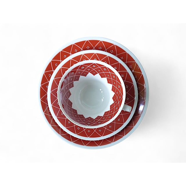 1950s Collectors Cup and Saucer from Weimar Porcelain Kahla, 1970s, Set of 3 For Sale - Image 5 of 7
