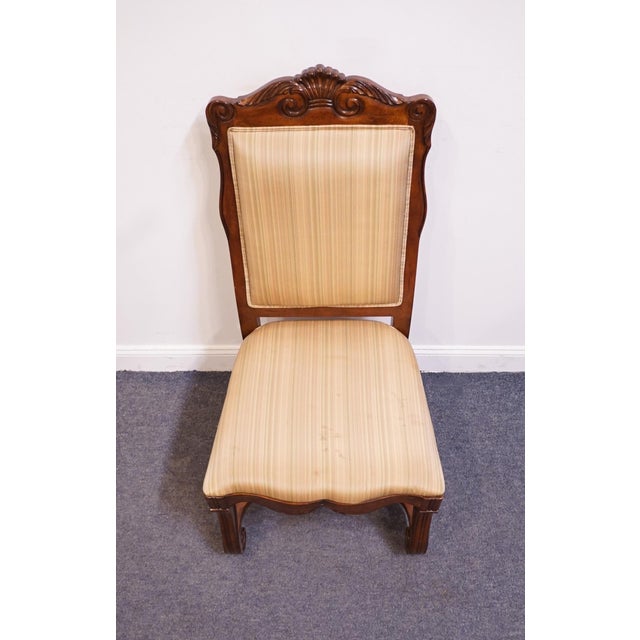 Brown Hekman Furniture Cherry Louis XV French Provincial Contemporary Style Dining Side Chair 7-2224 For Sale - Image 8 of 10