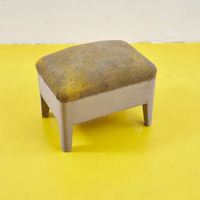 Wood Vintage Footstool, 1900s For Sale - Image 7 of 7