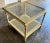 Glass 1970s Chinoiserie Faux Bamboo Fretwork and Cane Square Coffee Table For Sale - Image 7 of 13