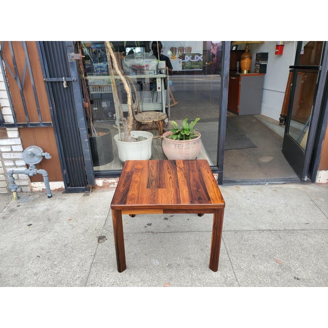 Wood 1980s Rosewood Side Table For Sale - Image 7 of 12