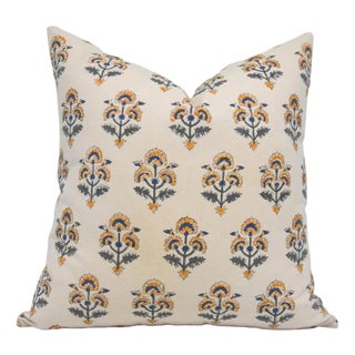 Fabdivine Handmade Block Printed Cushion Cover 12x20 Inch Thick Cotton-Traffic Light For Sale