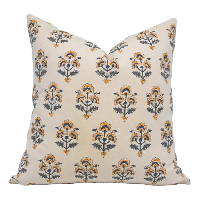 Fabdivine Handmade Block Printed Cushion Cover 12x20 Inch Thick Cotton-Traffic Light For Sale