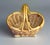 Beautiful hand‑woven rattan basket featuring a sturdy double‑handle frame and a soft white‑wash patina that highlights its...