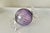 Vintage Italian oversized, pirple and transparent art glass candy object.