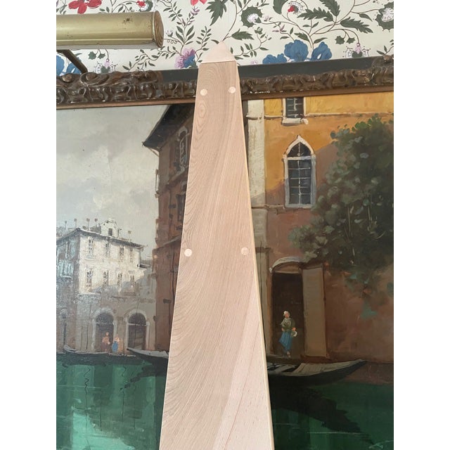 Tan Contemporary Irwin and Lane Large Handmade Wood Obelisk For Sale - Image 8 of 10