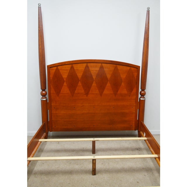 Brown Ethan Allen Avenue Queen Bed For Sale - Image 8 of 11