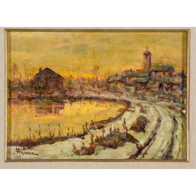 Celestino Ghione, 1890s, Oil & Walnut, Framed For Sale - Image 5 of 5