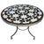Moroccan Black & White Mosaic Side Table For Sale