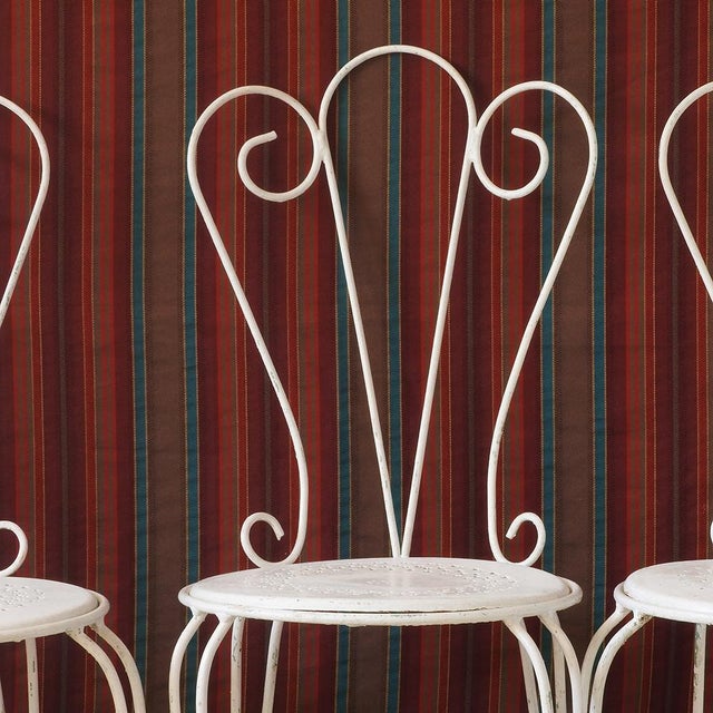 Vintage Stackable Garden Chairs, France, 1950s, Set of 4 For Sale - Image 10 of 18