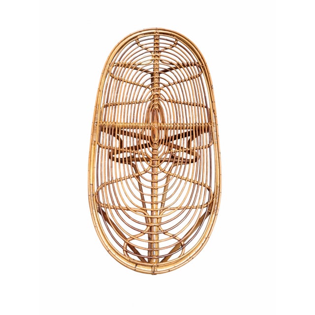 1960s Wowen Rattan Coffee Table attributed to Tito Agnoli, Italy, 1960s For Sale - Image 5 of 8