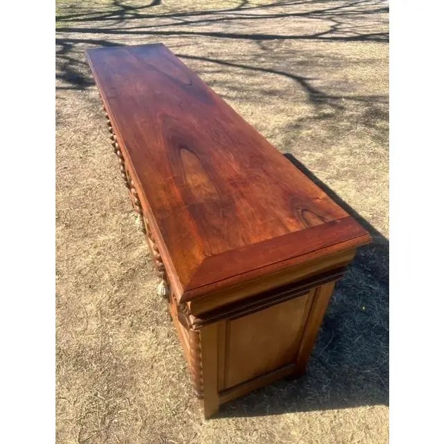 French Provincial 19th Century French Solid Walnut Sideboard / Buffet For Sale - Image 3 of 18