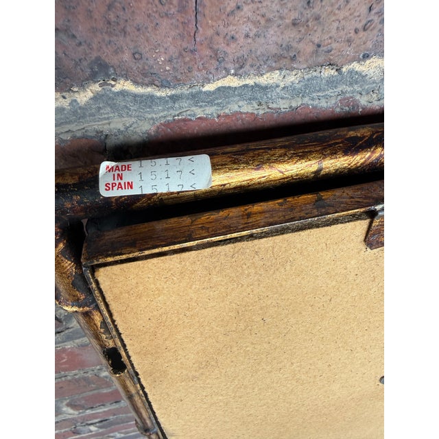 Mid 20th Century LaBarge Faux Bamboo Brass Wall Mirror – Hollywood Regency, 46” Tall For Sale - Image 5 of 9
