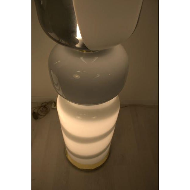 2000 - 2009 Pair of Murano Glass Floor Lamps, 2000s For Sale - Image 5 of 7