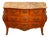 Louis XV Style Bombé Commode in Marquetry with Marble Top, 1890s For Sale