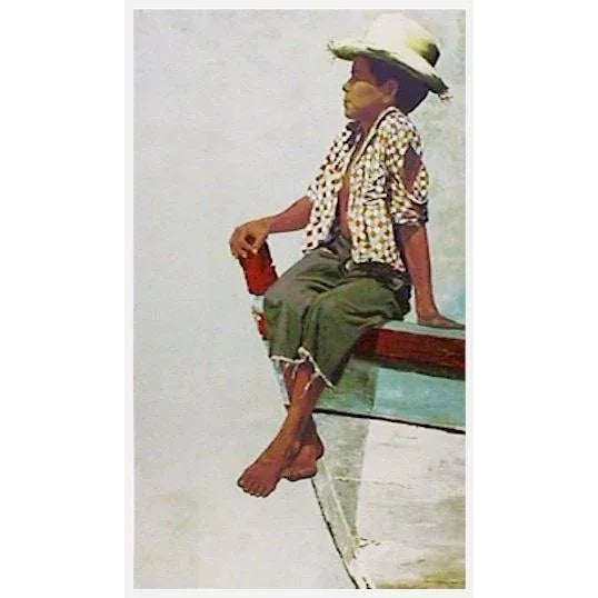 Modern Vic Herman, Little Fisherman From Boca Del Rio, Lithograph For Sale - Image 3 of 3