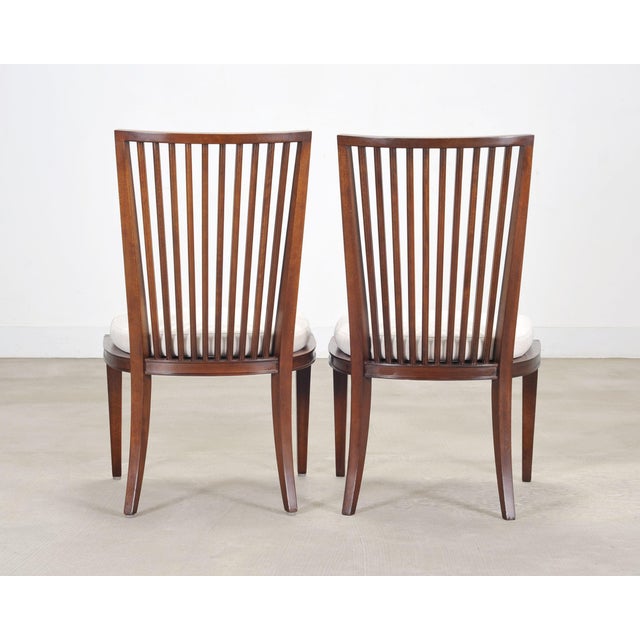 Set of Six Barbara Barry for Baker Spindle Back Dining Chairs For Sale - Image 11 of 18