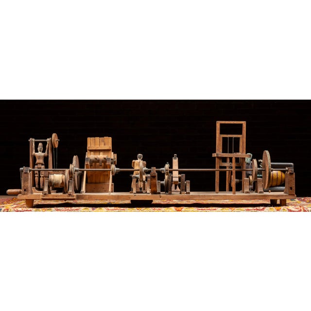 Folk Art Early 20th Century Mechanical Blacksmith Forge Sideshow Model For Sale - Image 3 of 17