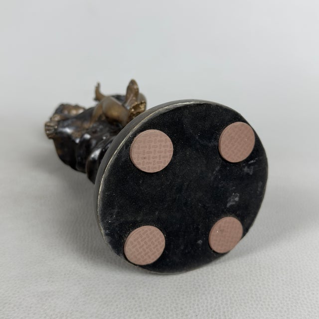 Classical Style Bronze Sculpture of Children, 20th Century For Sale - Image 9 of 13