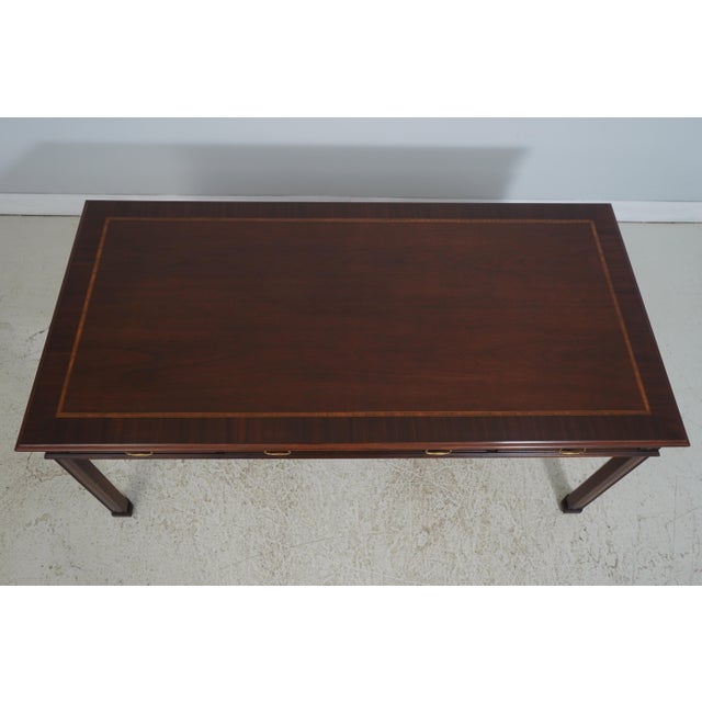 Council Craftsman Inlaid Mahogany Chippendale Desk For Sale In Philadelphia - Image 6 of 17