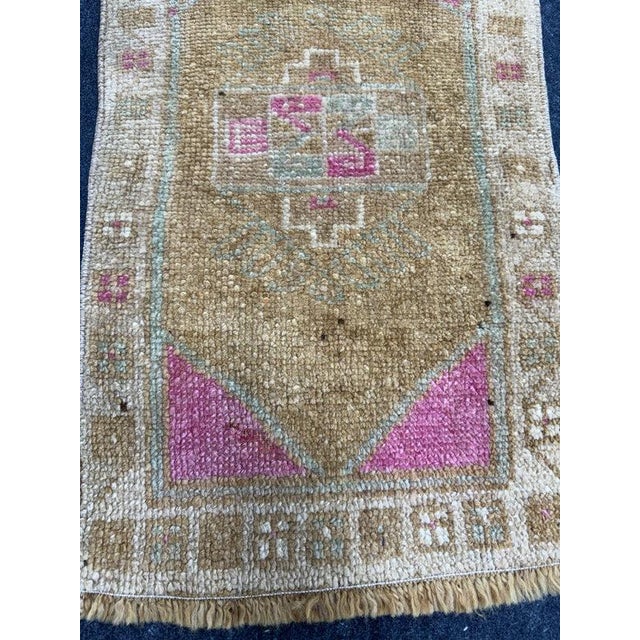 Contemporary Turkish Yastik Rug 1'6" x 2'3" For Sale - Image 3 of 5