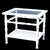 1960s Pair of 1960s White Faux Bamboo End Table For Sale - Image 5 of 5