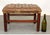 Spanish Tufted Leather Footstool or Bench, Mid 20th Century.