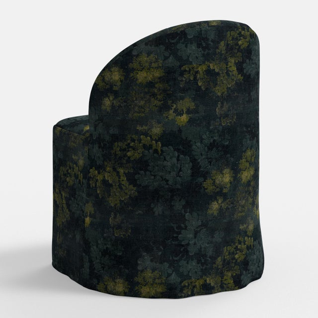Corrine Dining Chair in Verdure Navy For Sale In Chicago - Image 6 of 6