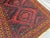 Textile Vintage Afghan Baluchi Hand-Knotted Wool Rug | Deep Red & Black Geometric Tribal Rug For Sale - Image 7 of 10