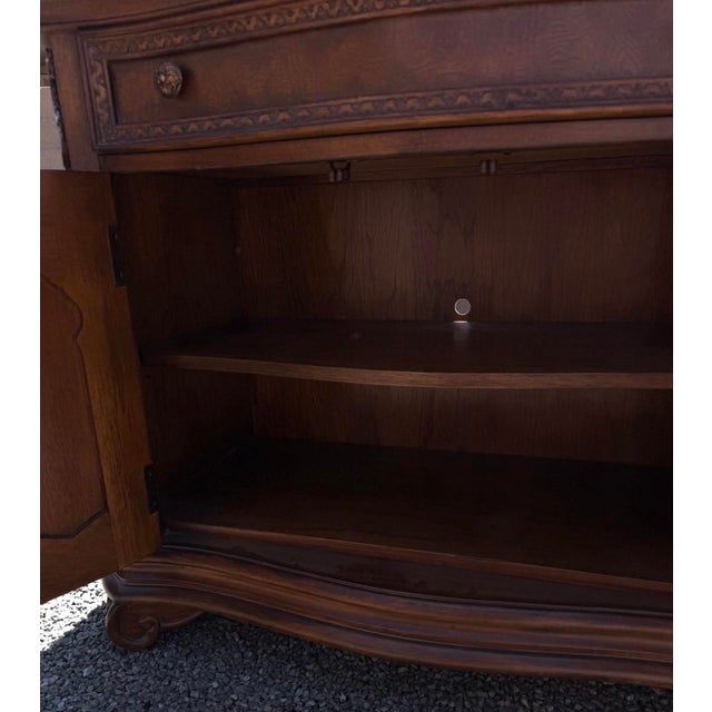 A Vintage Drexel Heritage French Provincial Style Wooden Door Nightstand For Sale - Image 11 of 12