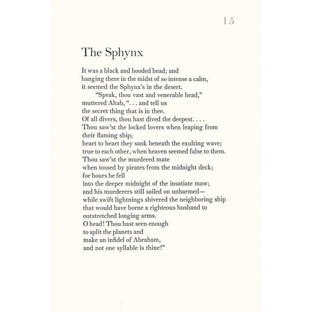 1968 "Moby Dick" Lithograph by Benton Spruance "The Sphynx" For Sale In New York - Image 6 of 6