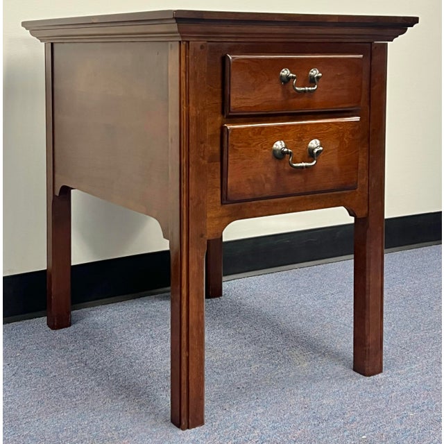 Pennsylvania House Chippendale 2 Drawer Nightstands - A Pair For Sale In New York - Image 6 of 9