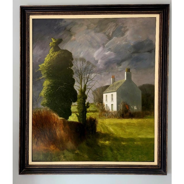 1990s Douglas Wilson, The Great Farmhouse, 1990s, Oil Painting on Canvas, Framed For Sale - Image 5 of 5
