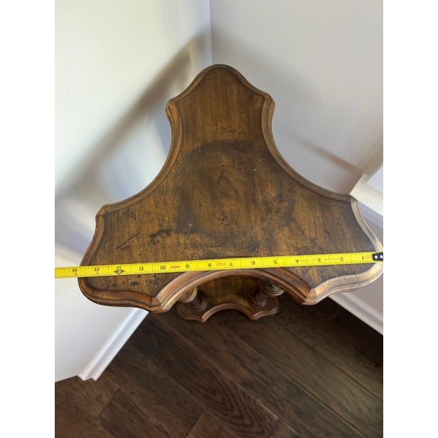 Wood Vintage Venetian Gold Twisted Leg Pedestal For Sale - Image 7 of 9