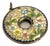 Cloisonne' Enameled Brass Large Circular Pendant For Sale
